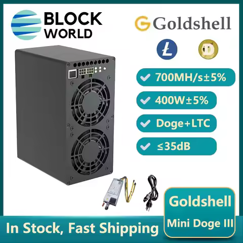 New Goldshell MINI DOGE III 700MH/S 400W With 750W PSU Doge Miner LTC Mining Rig Goldshell Mini Doge