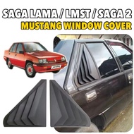2Pcs Proton Sagalama LMST Mustang Sporty Style Window Cover Door Visor Cermin Aksesori Accessories