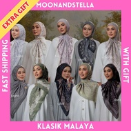 TUDUNG MOONSTELLA PETALS OBJEC KLASIK MALAYA EARTHY BAWAL COTTON