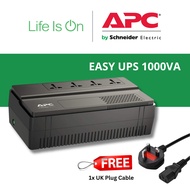 APC Easy UPS AVR BV1000I-MS 1000VA, 230V, Floor/Wall Mount with 4x Universal Outlets, Backup Battery
