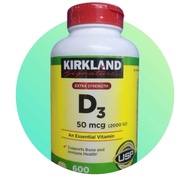 วิตามินD3 kirkland (Exp 05/2026)🔥🔥Kirkland Vitamin D3 Kirkland Signature Extra Strength D3 50 mcg 60