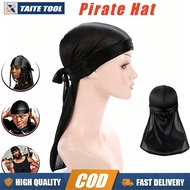Silk Durag for Men & Women – Extra Long Tail Pirate Bandana Head Wrap for Waves