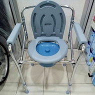 เก้าอี้นั่งถ่าย เก้าอี้อาบน้ำ ผู้สูงอายุ พับได้ ปรับความสูงได้ โครงอลูมิเนียมอัลลอยด์ น้ำหนักเบาไม่เป็นสนิม คร่อมชักโครกได้，เก้าอี้นั่งถ่าย อาบน้ำ อลูมิเนียม 2 IN 1 พับได้ ทำจากอลุมิเนียม พับได้ขนาดพกพา