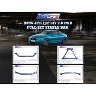 TYPE ONE BMW F32 420i 428i 430i front side rear middle anti Struct roll bar torsion lower bodykit bo