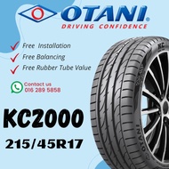 2154517  215 45 17 215/45R17 215-45-17 OTANI KC2000 Car Tyre Tire THAILAND (FREE INSTALLATION)