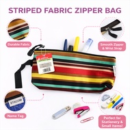 Striped Zipper bag, many colors, many convenient sizes | Stacom ZS101