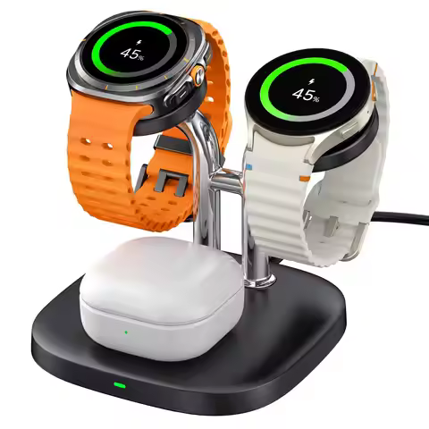 SwanScout 704S Dual Watch Charger for Samsung Watch 8 Classic Wireless Charging Station for Galaxy W