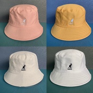 2023 KANGOL Ins ยอดนิยมสีทึบหมวกเกาหลีรุ่นผู้หญิงผู้ชายปานามาหมวกด้านเดียวนุ่มสวมใส่หมวกตกปลา