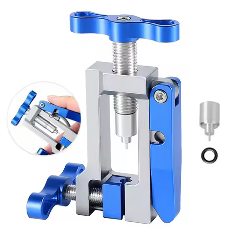 2 in 1 Bike Hydraulic Disc Brake Oil Needle Tools Driver Hose Cutter Cable Pliers Olive Connector In
