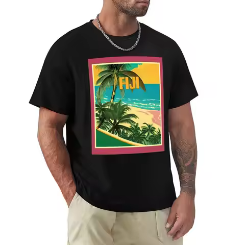 Fiji T-Shirt Standard Fit Solid Tee Shirt