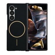 For Samsung Galaxy Z Fold 7 Luxury Rhombus Pattern Magnetic PU Leather Phone Case For Samsung Z Fold