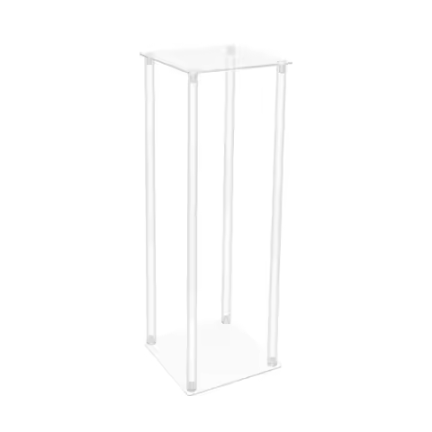 10-Pack Clear Acrylic Wedding Flower Stands, 6.61lbs Load-Bearing, Modern Minimalist for Weddings an