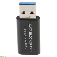 zebeaa. USB Quick Charging Adapter with Data Theft Protector Aluminum USB Data Blocker
