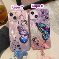 CP59 CASE HOLOGRAM FEATHER KUPU XIAOMI REDMI 9C 12C 13C 14C NOTE 8 9 10 11 12 13 14 PRO