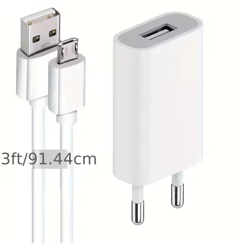 European USB Power Adapter EU Plug Wall Travel Charger 1 Ports USB 5V1A 5V2A Mobile Phone Micro Data