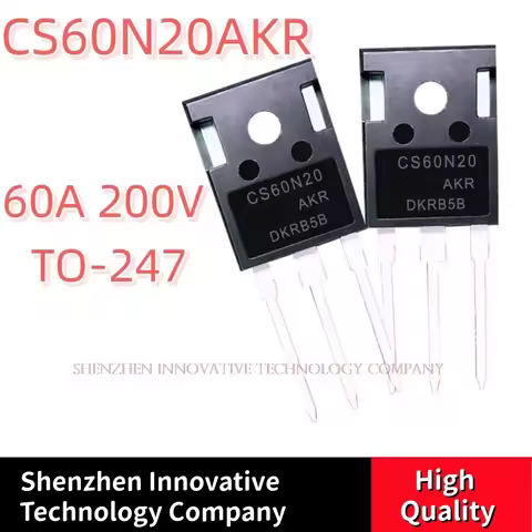 5-10-20PCS CS60N20 CS60N20AKR 60A 200V TO-247 Best Quality transistor In Stock HOT