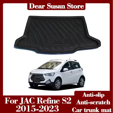 Car Rear Trunk Mat for JAC Refine S2 JS2 Sei 2 EV6S IEV7S IEV40 EVO3 2015~2023 Luxury Trunk Storage 