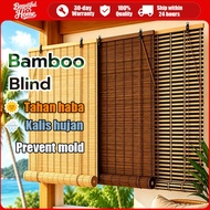 Bamboo Blind Bidai Buluh Outdoor Bamboo Curtain Natural Roll up Blind Anti-mildew Bidai Tingkap Wate