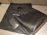 法國品牌Saint Laurent Paris YSL Tote Bag 鱷魚皮 購物袋 全新未使用