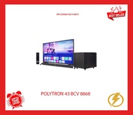 LED SMART TV POLYTRON SOUNDBAR 43 INCH 95 WATT - 43 BCV 8868