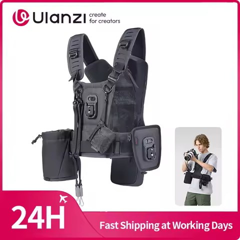 Ulanzi CB04 Uka Camera Harness System Adjustable Shoulder Strap Dual-Device Setup Strap for Camera D