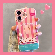 iPhone phone case invisible ring wave dot cat all-inclusive protective case