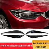 Front Headlight Eyebrow Eyelid Cover Trim For BMW 4 Series F32 F33 F36 2013-2020 Tuning Exterior Acc