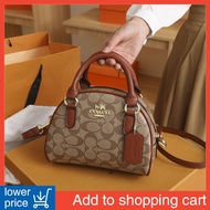 Coa Women Classic Shell Shape Tote Bag  Presbyopic Portable Zipper Printing Shoulder Sling Bag Crossbody Handbag