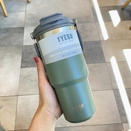 ส่งจากกรุงเทพ TYESO แก้วเก็บอุณหภูมิร้อน/เย็น มีหูหิ้วรุ่นฝา 600ml/20oz 750ml/25oz 900ml/30oz 1050ml
