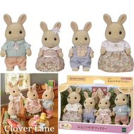 Sylvanian Families Milk Rabbit Family Twins Baby Doll House Accessories Miniature Toys