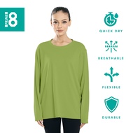 Prime8 x 888.co Aerofit Roundneck Longsleeve Microfiber Dryfit Tshirt Jersey Sport Baju T Shirt Men 