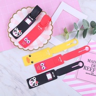 Set of 3 name tags attached to suitcases and luggage with cartoon patterns My Trip Clovershop68
