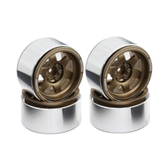 4PCS 2.2 Inch RC Beadlock Wheels W/ for 1/10 RC Axial Wraith RR10 SCX10 D90 TRX4 CC01 RC Car Upgrade