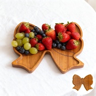Bow Charcuterie Board Wooden Serving Tray Christmas Gift Kitchen Dining Decor