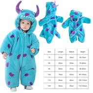 เด็ก Sullivan Romper Jumpsuit เด็กไดโนเสาร์ชุดการ์ตูนชิ้นเดียว Onesie สำหรับชายหญิงฝ้ายคลุมด้วยผ้าสั