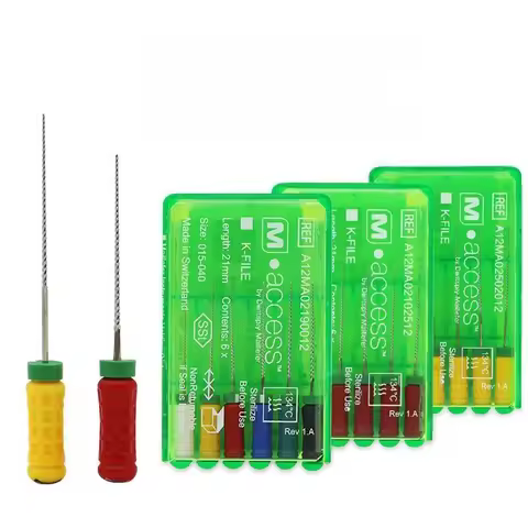 5 Boxes Dental Original Root Canal K Files 21/25mm Dental Root Canal Endo K-File Dental Orthodontic 