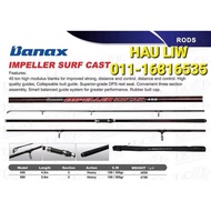 【ORIGINAL】Banax Impeller Surf Cast 15 Kaki Fishing Rod