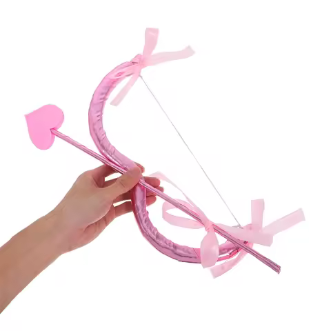 Cupid Bow And Arrow Valentine'S Day Cupid Costume Prop Cosplay Accessory For Party Halloween And Fan