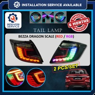 [Installation Provided] PERODUA BEZZA 2016 - ONWARDS V2 VERSION 2 DRAGON SCALE DYNAMIC TAIL LAMP WIT