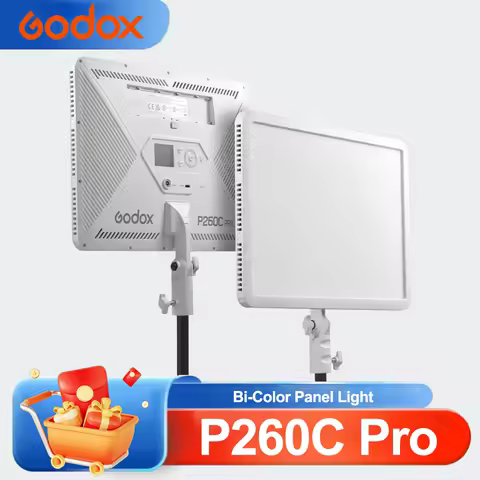 Godox P260C Pro Bi-Color Panel Light 2800K-6500K NFC Automatic Pairing High Color Accuracy APP Contr