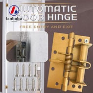 LANHUHU Spring Loaded Hinge, Automatic Closing yellow Self Closing Door Hinge, Multifunctional 4 Inc
