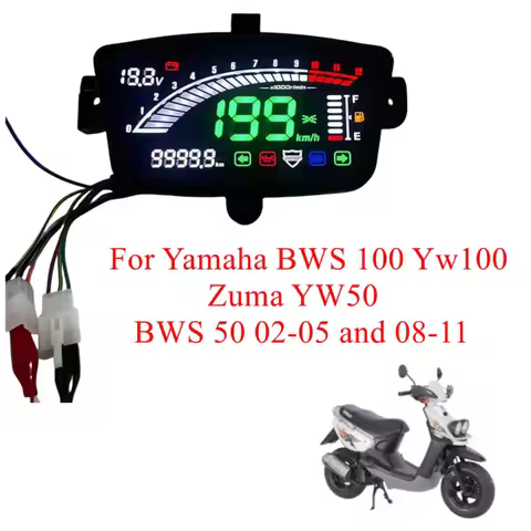 Motorcycle Digital Speedometer Gauge Meter For Yamaha BWS 100 Yw100 Zuma YW50 BWS 50 02-05 and 08-11