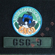 [Custom  patch]YWP.German GSG9 embroidery  3D Velcro Patch /Badges/armband/Emblem Decorative For Jac