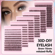 MinhostDIY False Eyelash Extension 30D40D50D80D Segmented Self-Grafted Eyelashes Large Capacity Flat