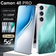 2025 Camon 40 Pro Cellphone 12GB+512GB 7.3inch 8000mAh Smartphone  Face Access Android Phone
