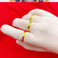 916 gold ring female gold fashion tail ring couple pairs simple gold shop models ring jewelry in stock