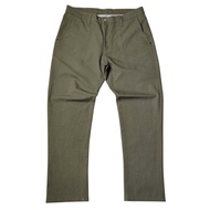 EDWIN Army Green Real Measurement 36 Length 41 Leg Ends 7.5 (Non-Stretch Fabric) Good Condition Pant
