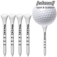 EDANAD 100pcs Golf Wood Tees, 69/83mm Digital Scale White Striped Golf Tee, Professional Wooden Golf