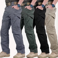 Men Tactical Pants IX9 Military Trousers Multi Pocket Work Pant Waterproof Ripstop Cargo
