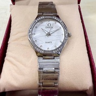 New Stock Bonia Ladies Watch Analog Steel Strep Gold White jam tangan perempuan
